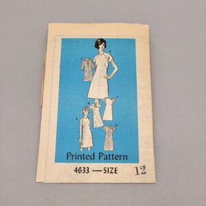 RARE 1950's Dress Pattern Mail Order UNCUT Sewing Pattern #4633 Size 12